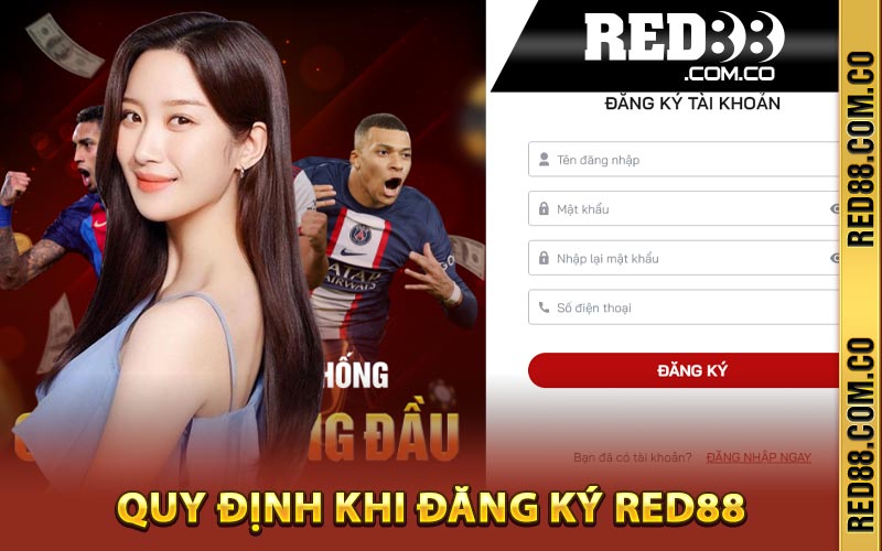 Điều khoản và quy định khi đăng ký Red88